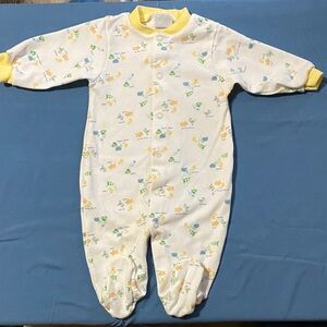 Carter's White and Yellow Kids Footie